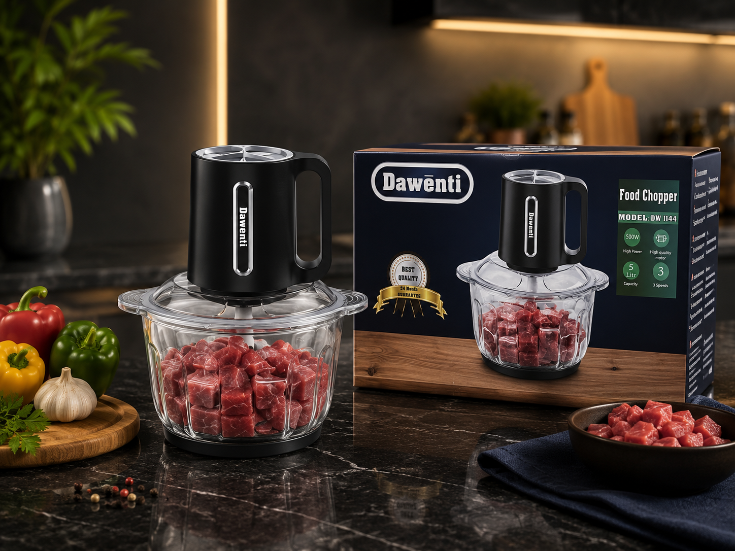 خردکن برقی داونتی مدل DW 1144 ظرفیت 5 لیتر توان 500 وات