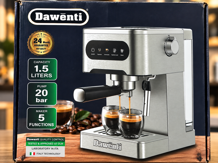 اسپرسوساز خانگی داونتی Dawenti مدل 1.5 لیتری 20 بار